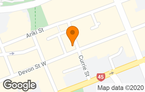 Google Map of Laughing Buddha+38+Currie+Street,+New+Plymouth+4310,+New+Zealand